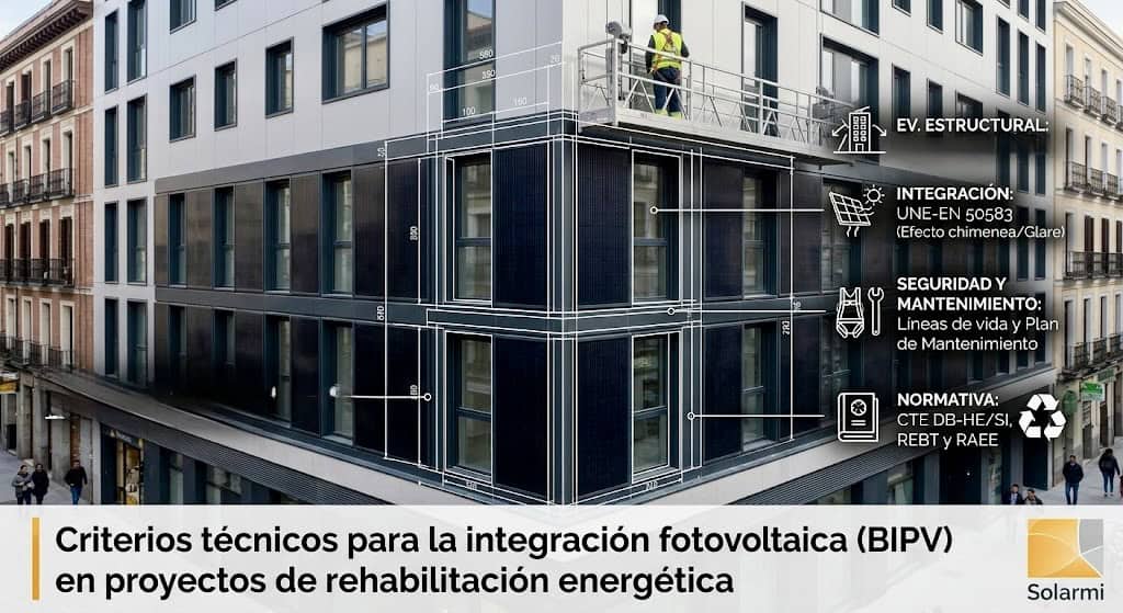 Criterios técnicos y normativos del BIPV en rehabilitación
